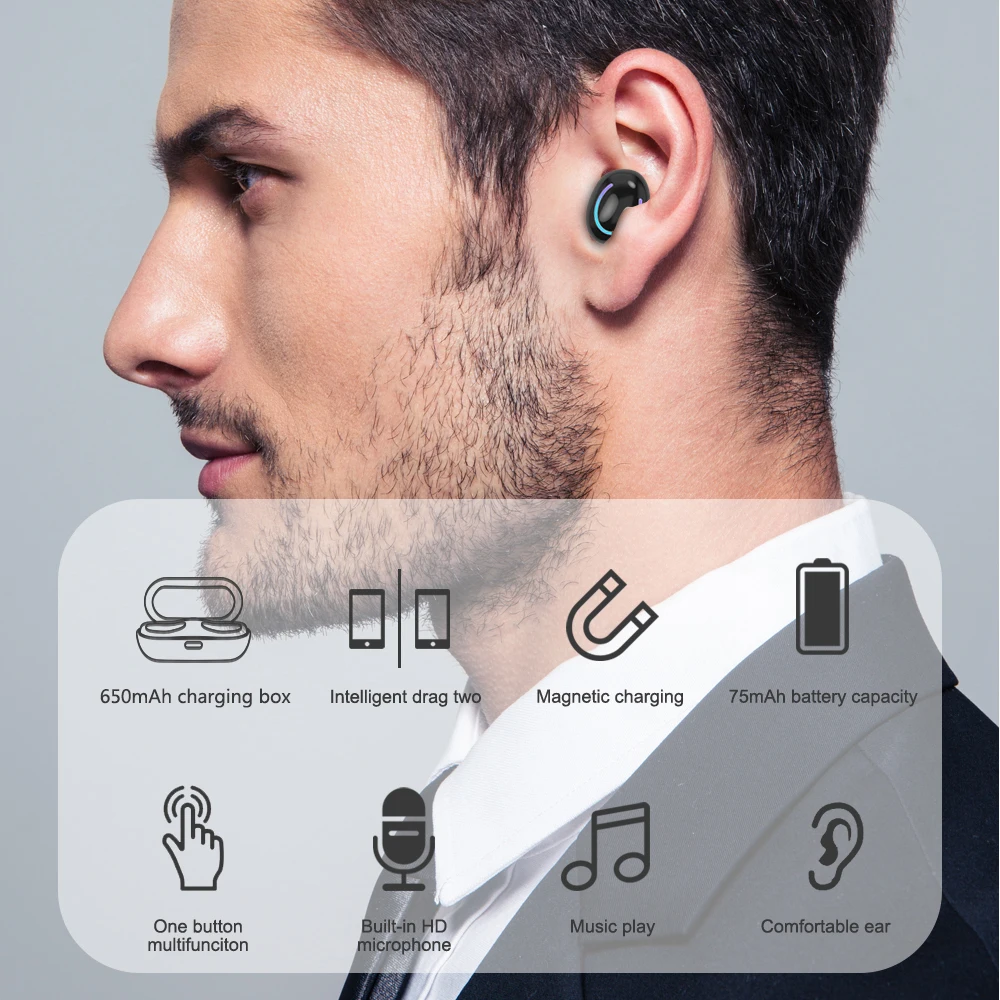 Новое обновление Q18 Bluetooth 5 0 беспроводные наушники-вкладыши TWS с наушники IPX4