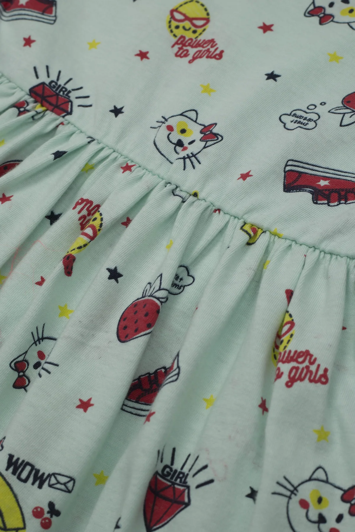 Le Two Tone велосипед воротник 100 хлопковое платье с платьем для маленьких девочек