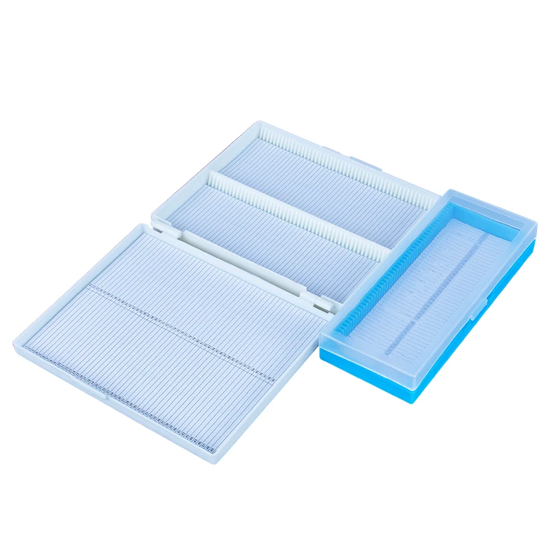 

Section box 12/25/50/100 microscope slide specimen storage box storage plate storage box
