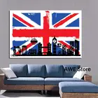 Абстрактная картина маслом на холсте с эмблемой бен