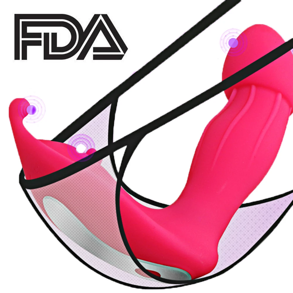 Фаллоимитатор бабочка Вибратор для взрослых интимные игрушки женщин Стимулятор