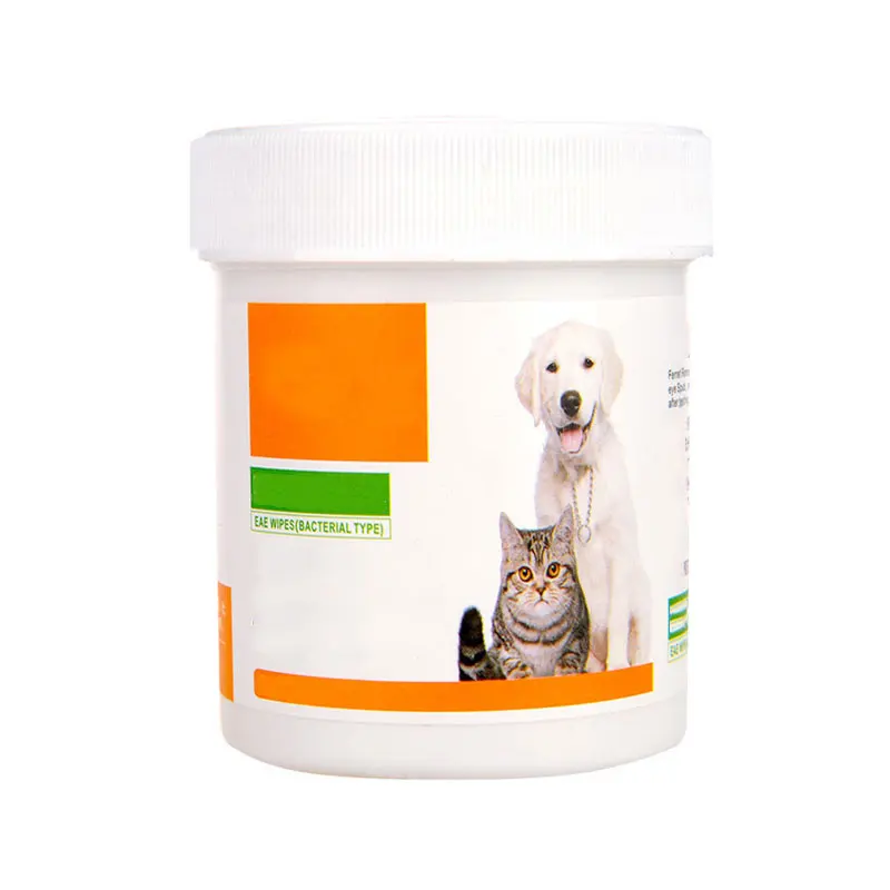 120 шт. в бутылке экстракт эалоэ влажные салфетки для собак кошек других домашних