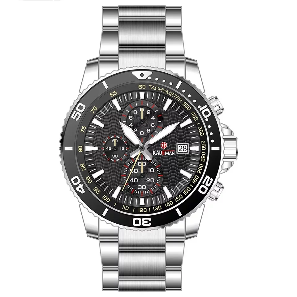 

2021KDM Top Brand Business and Leisure Timekeeping Men's Watch Waterproof Luminous Calendar Multifunctional quartz Sports Watch