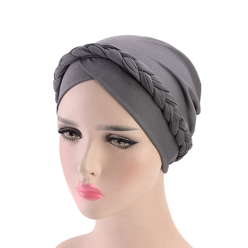 2020 Ретро Женская оплетка индийские шапочки под хиджаб мусульманская раковая