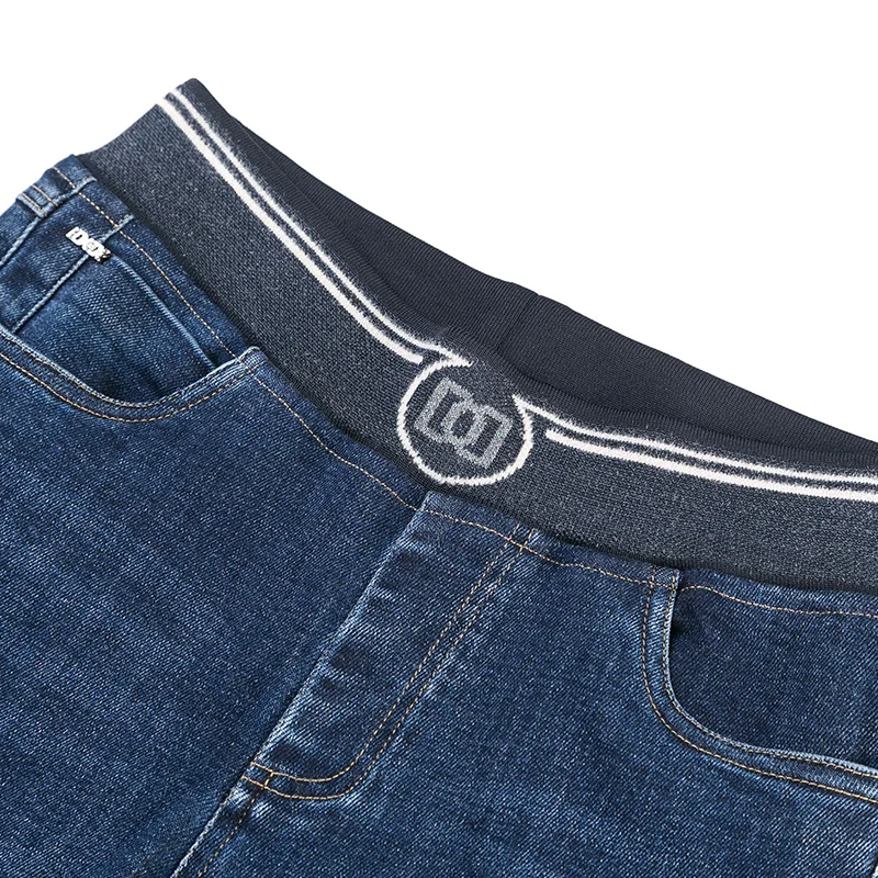 

New Style Woman Autumn Winter Fshion Long Jean Bell-Bottoms Pants Plus Size High Waist Elastic Belt Elegant Slim Lady