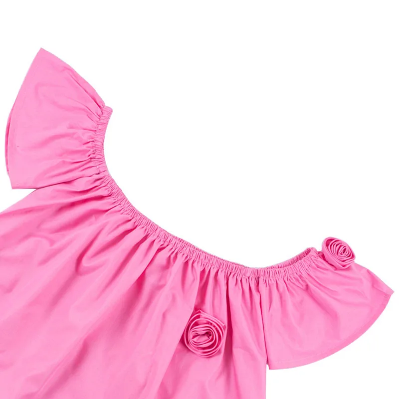 Комплект одежды из 2 предметов для девочек детская рубашка и штаны Топ с