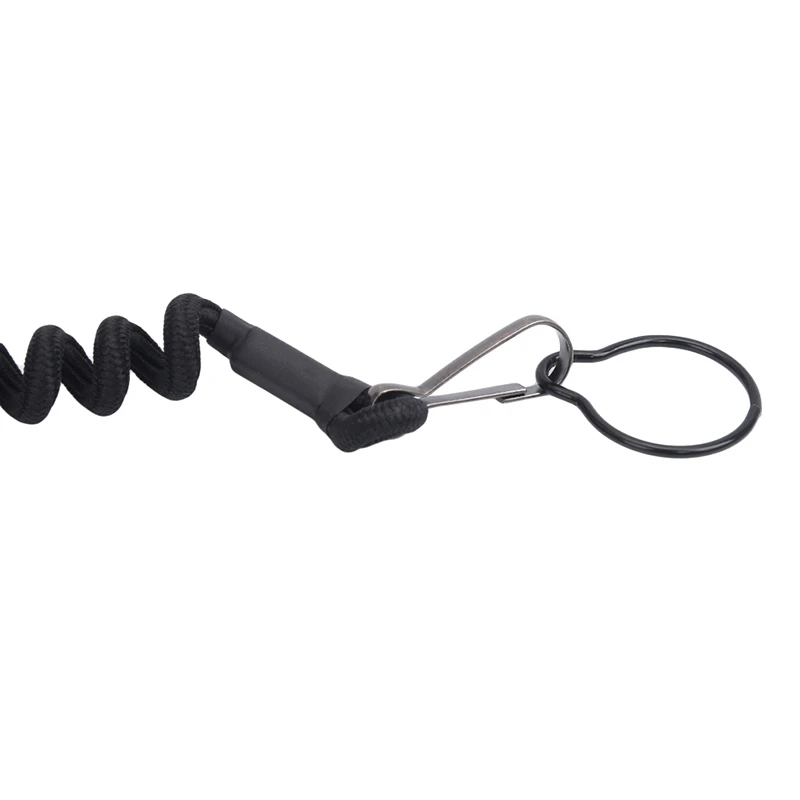 

Tactical Anti-lost Elastic Lanyard Rope Military Spring Safety Strap Gun Rope For Key Ring Chain Flashlight Hunting Accessories