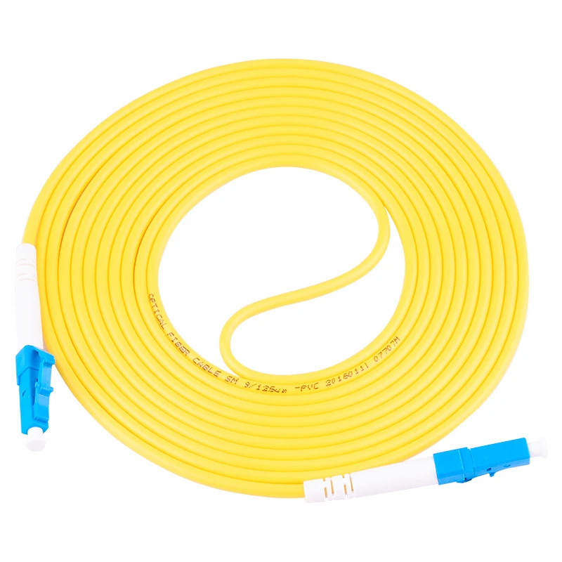 10pcs LC to LC  patchcord Simplex Single Mode A Fiber Optic Patch Cord LC/UPC to LC/UPC 2.0mm PVC Jacket FTTH Fiber Optic Jumper