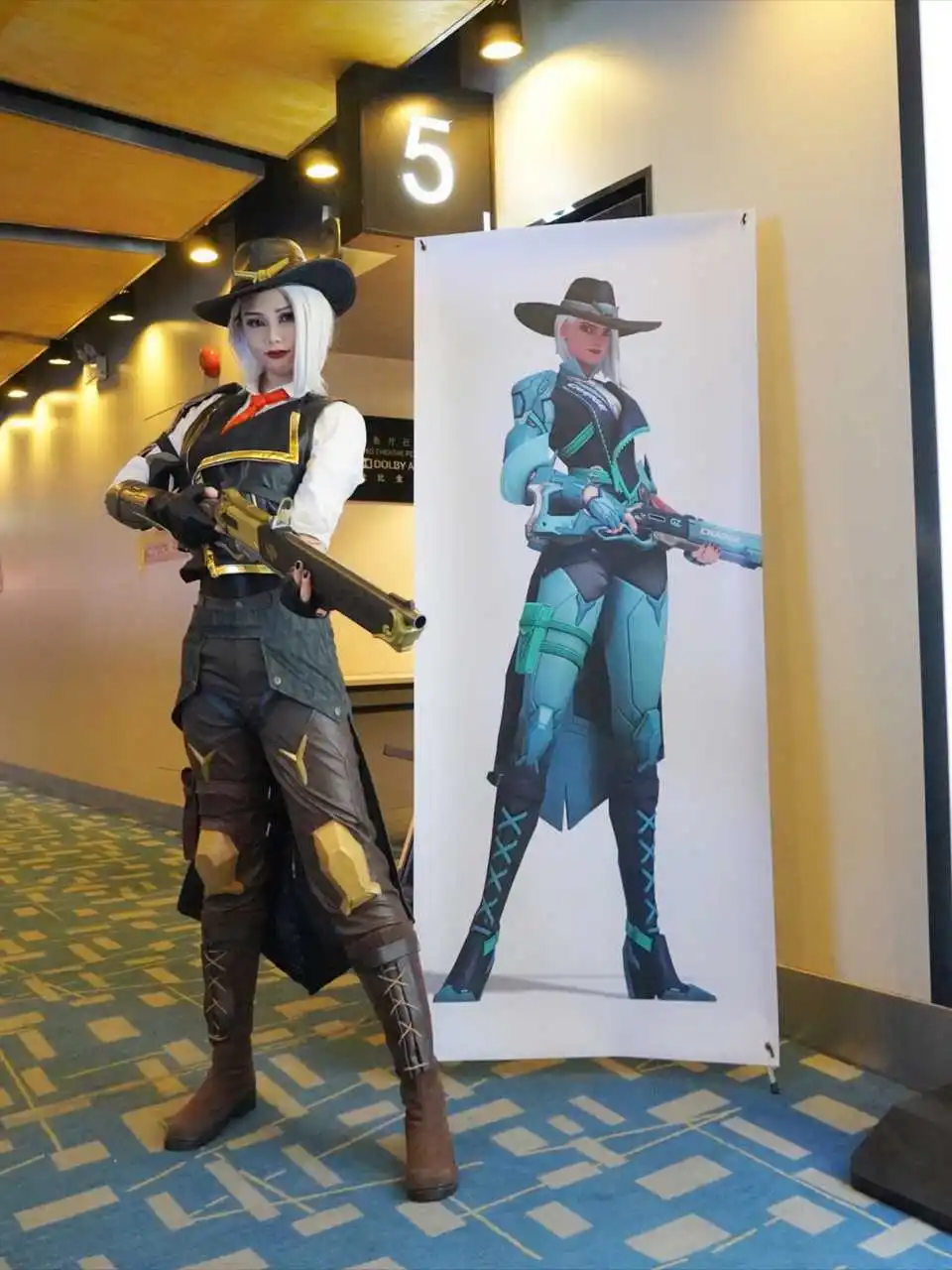 COSTHEME Overwatch Ashe Западные Ковбойские шляпы аксессуары для косплея реквизит игр
