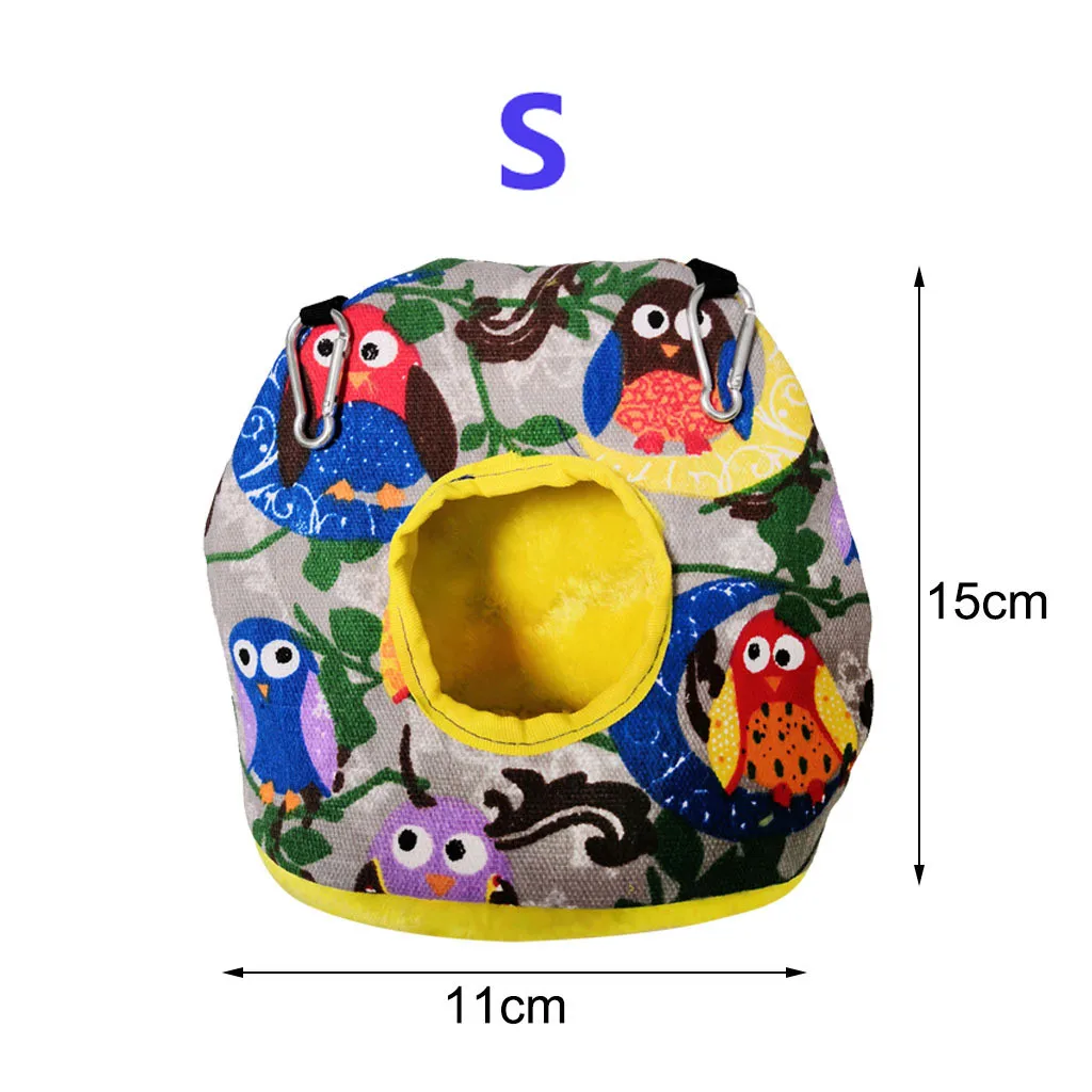 Хит продаж 2020 товары палатка для птиц плюшевая теплая хижина подвесная кровать