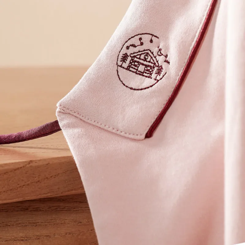 2 шт./компл. 100% хлопок Материнство пижамы костюмы галстуки Талия Тонкий Уход весна