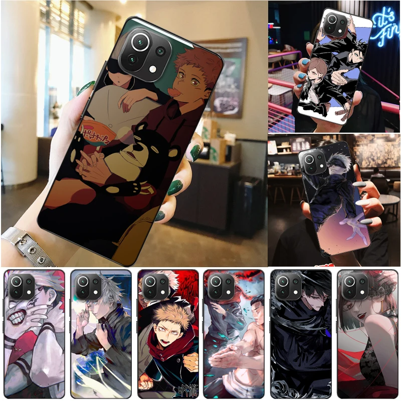 

Jujutsu Kaisen Fushiguro Megumi Sukuna Yuji Itadori Satoru Gojo Phone Case For Xiaomi 11 Lite Pro Ultra Soft TPU Cases Coque