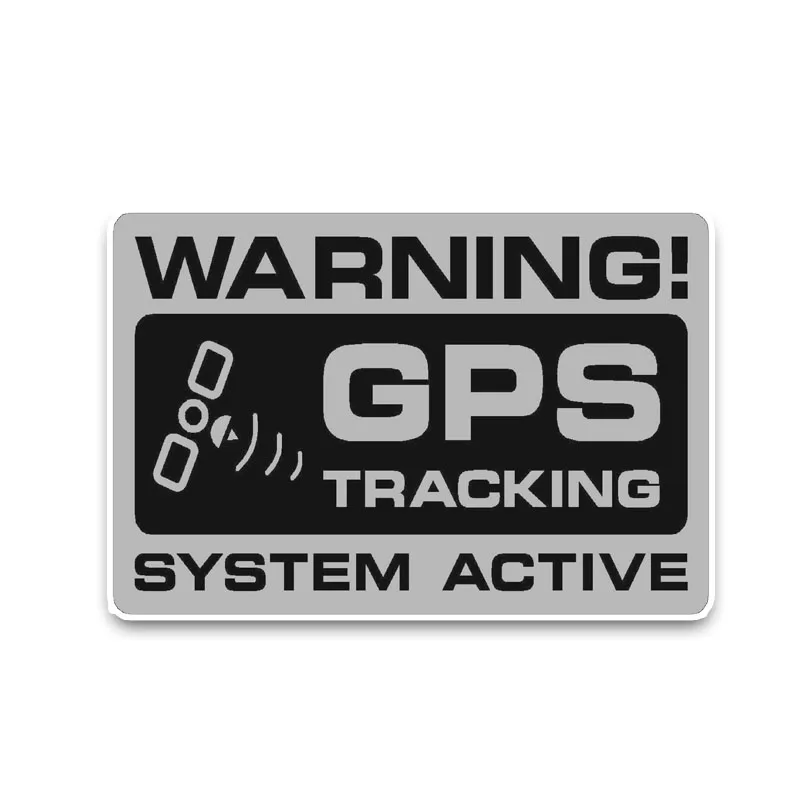 

Car Sticker 12cm*8cm Aliauto Cover Scratch Noticeable Warning GPS Tracking System Active Sunscreen Waterproof Decals PVC