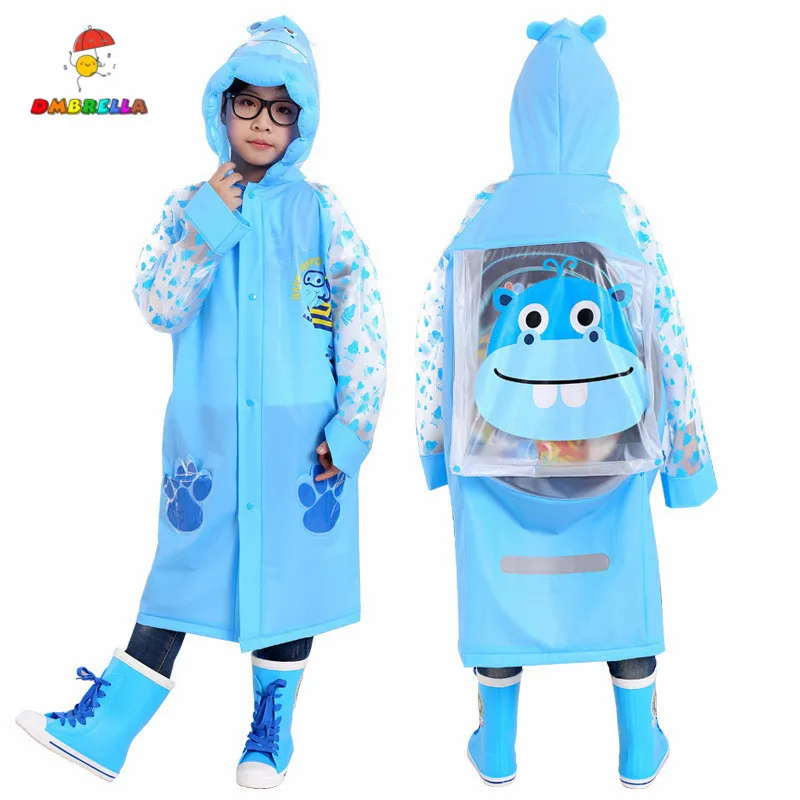 

Cartoon Animals Raincoat for Girls Boys Cute Waterproof Lovely Rain Coat for Kids Rainwear Rainsuit Outdoor Rain Tools