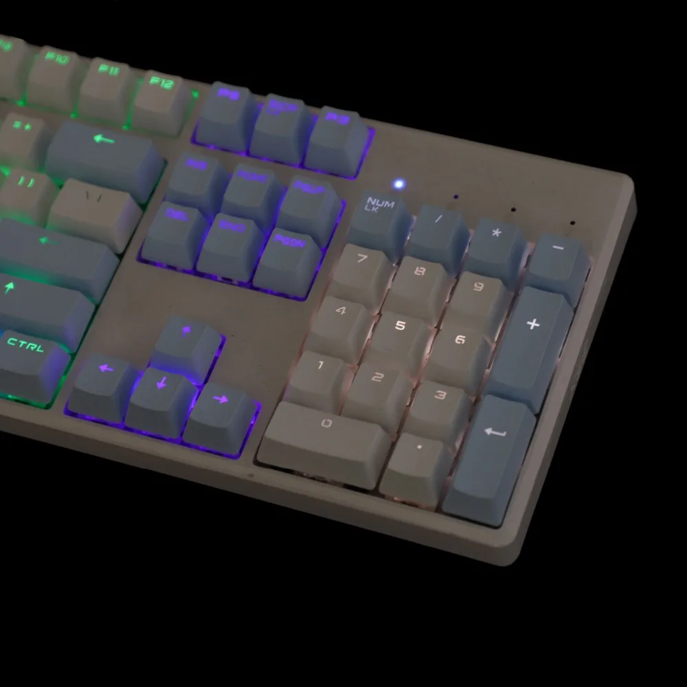 YMDK Double Shot 104, набор ключей в виде брелока из OEM профиля, подходит для механической клавиатуры Cherry MX Switches