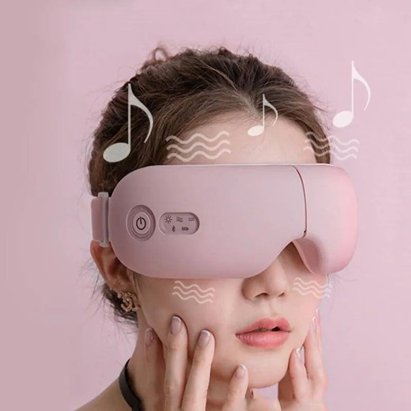 

Умный Bluetooth-массажер для глаз, вибрация, Уход за глазами, горячий компрессор, очки, музыка, снятие усталости глаз, складной аксессуар для глаз