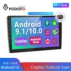 Podofo AI голосовое автомобильное радио 8 г 128 г 2din 10 
