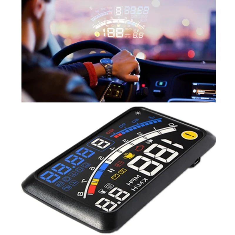 F4 HUD OBD2 на лобовое стекло Дисплей автомобиля проектор Headup Автомобильный цифровой