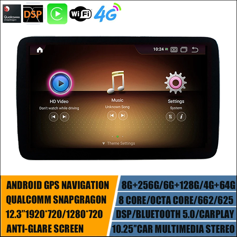 

Android 11 DSP Carplay Car GPS Player For Mercedes Benz SLK SLC SL Class R172 R231 2011-2018 NTG4.5/5.0 BT 8Core Snapdragon 662