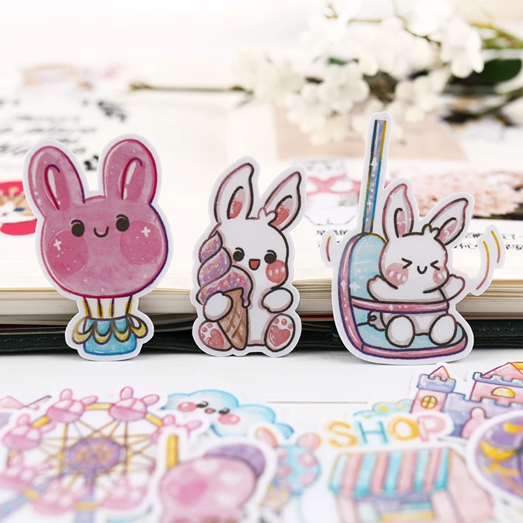 Милый стикер с зайчиком Diy альбом Скрапбукинг дневник планер журнал стикеры