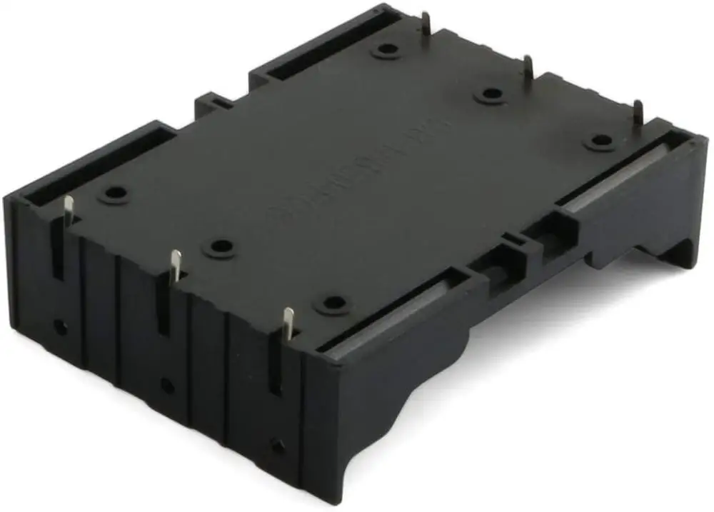 50шт/лот 3 слота 18650 батарейный ящик для хранения пластиковый держатель для аккумуляторов DIY 3X3.7V контейнер с контактами для пайки оптом.