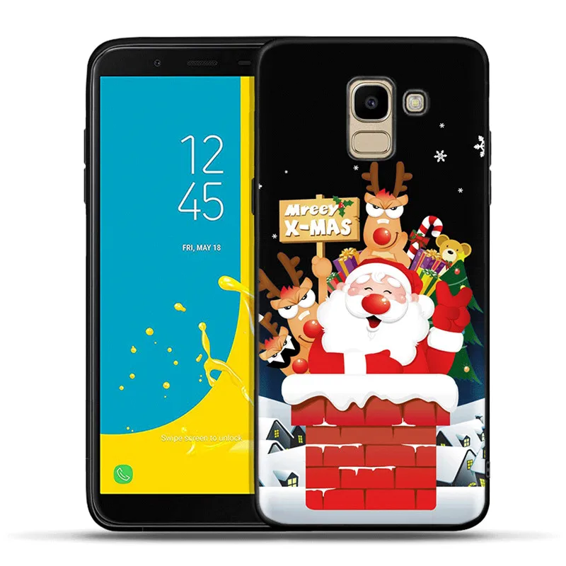 H1465 Санта Клаус силиконовый чехол для телефона для samsung Galaxy J3 J5 J7 J2 Pro J4 J6 плюс J8 Etui Рождественский подарок - Цвет: H1465