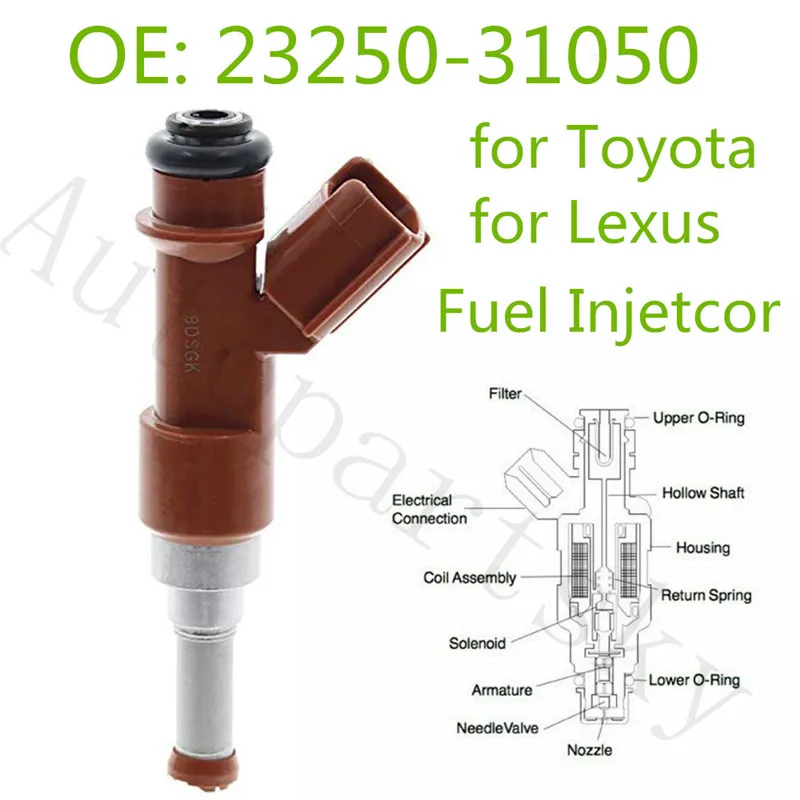 

New Fuel injector Nozzle 23250-31050 For Toyota Avalon RAV4 Camry For Lexus ES350 3.5L 2005-2011 842-12322 232090P040 2320931050
