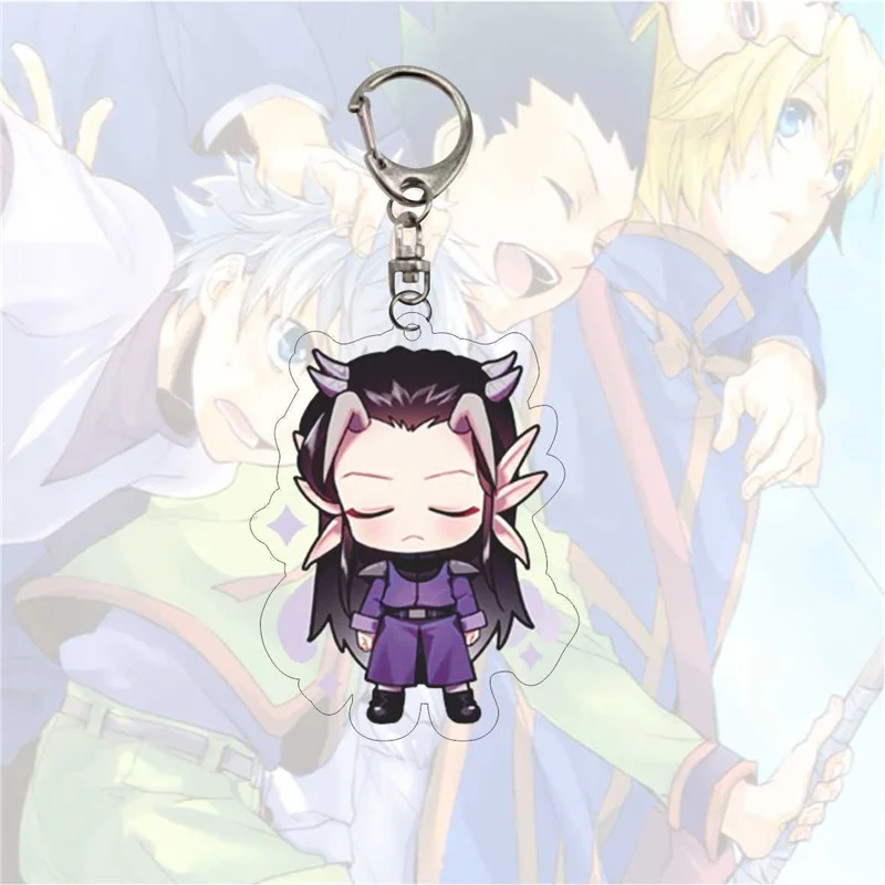 Hunter x Anime Figure Keychain Transparent Acrylic Car Key Chain Women Man Cortoon Ring Jewelry Child Bag Pendants | Украшения и