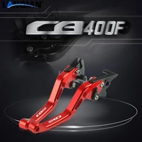 for honda cb400f motorcycle parts short aluminum adjustable brake clutch levers cb 400f cb 400 f 1989 1990 1991 accessories