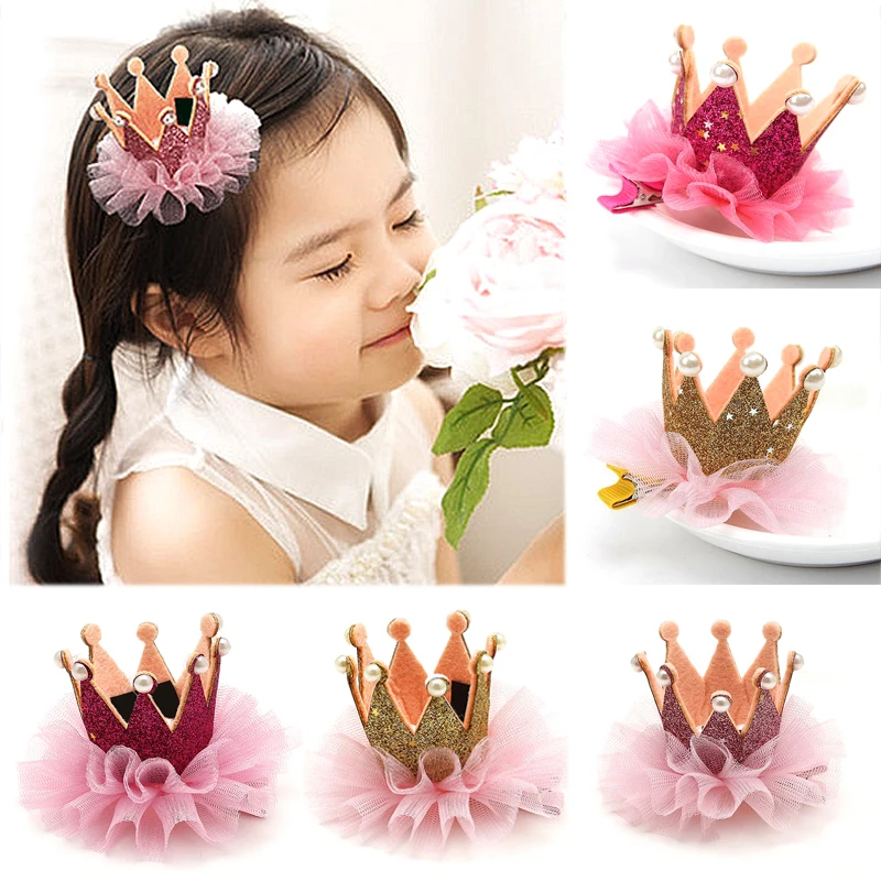 Детская заколка пряжка для волос с кружевом| |