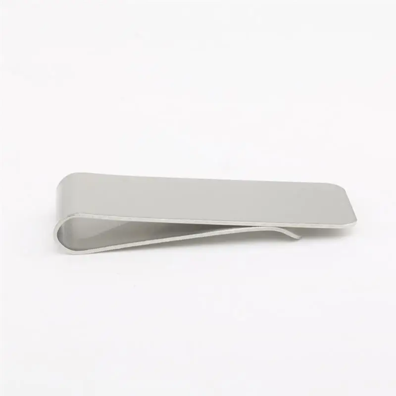 

Stainless Steel Money Clip Credit Card Holder Slim Wallet Silver Color