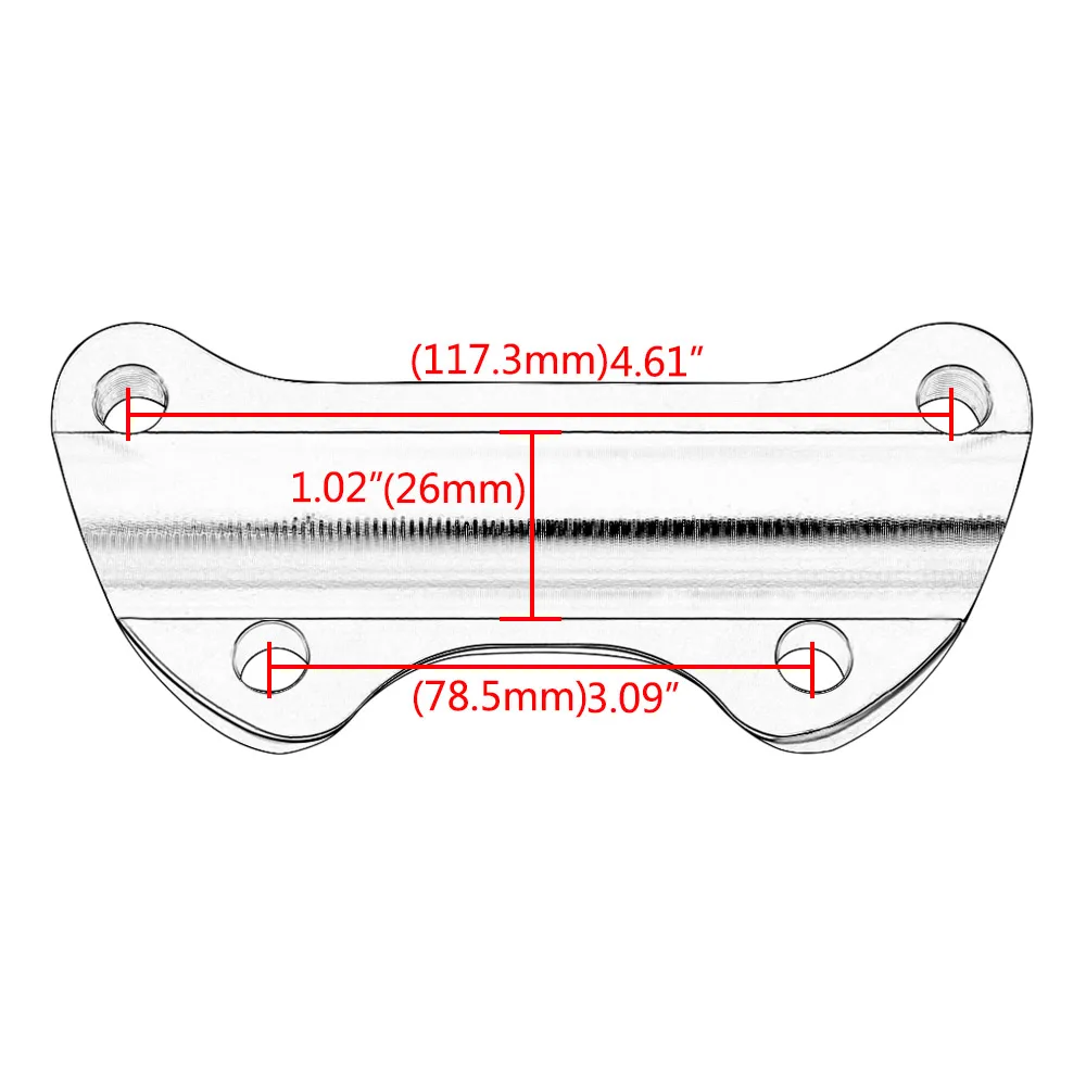 

Motorcycle 1" Chrome Upper Handlebar Riser Clamp For Dyna Electra Glide Softail Breakout FXSB Fat Boy FLSTF 1200 883 Iron XL883N