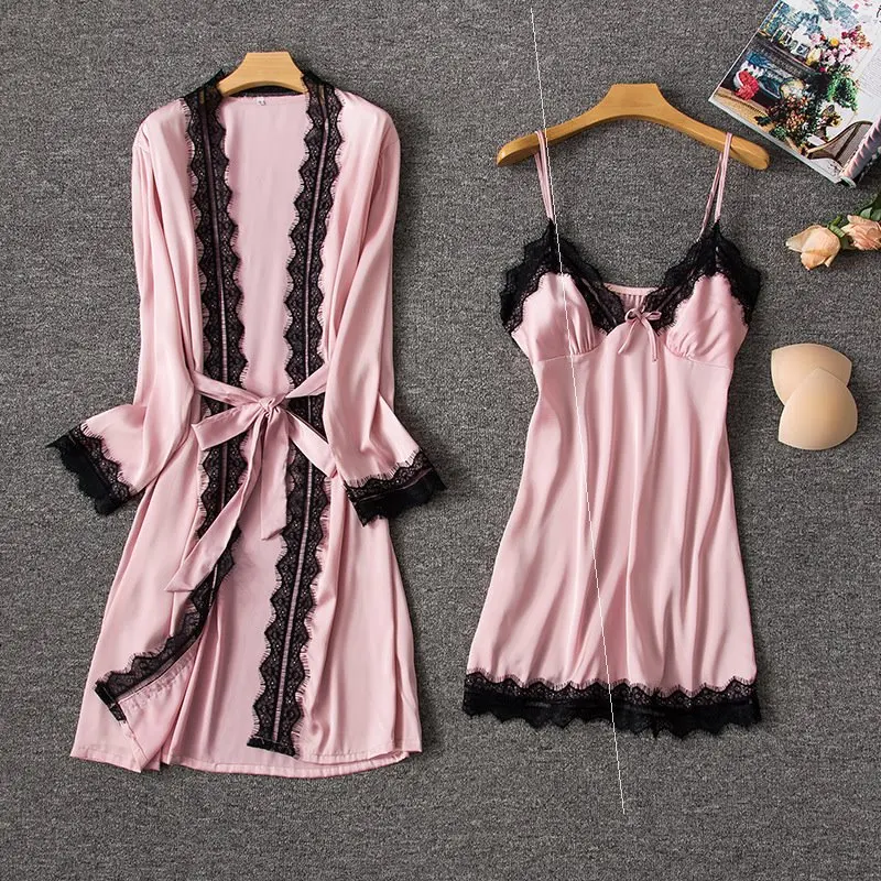 

Sexy lingerie home satin nightgown summer ladies nightdress