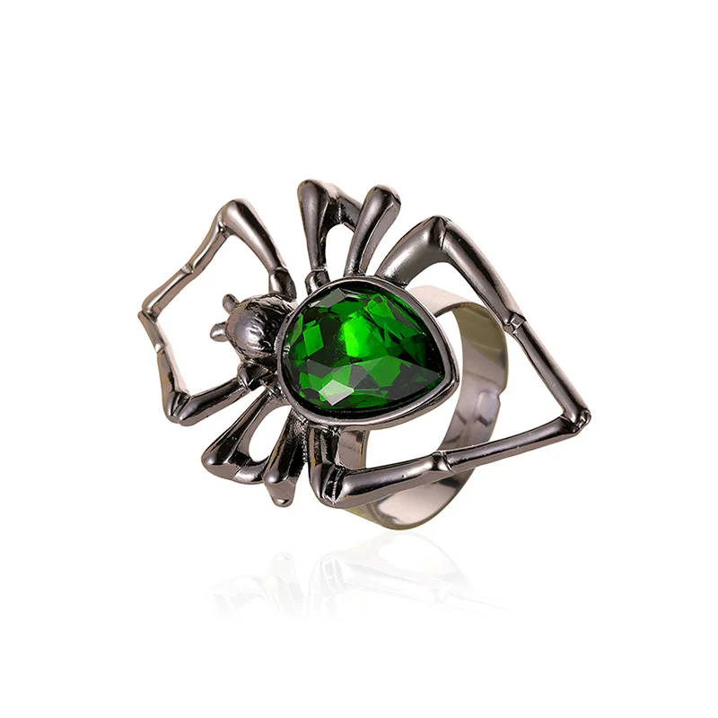 

Halloween Jewelry Insect Synthetic Stone Goth Party Gifts Punk Drop Earrings Halloween Vintage Fashion Jewelry Suit Necklace