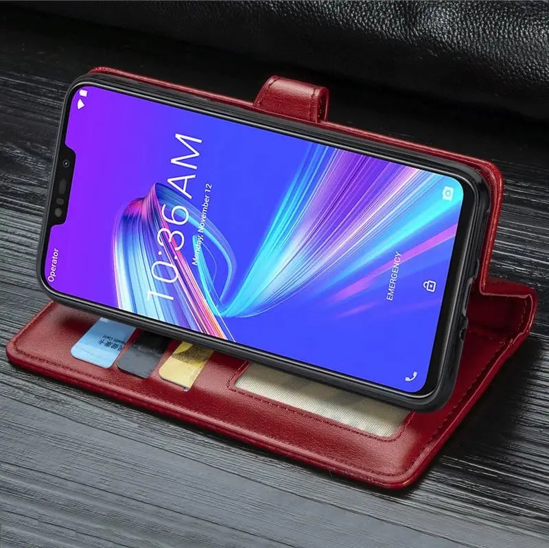 Роскошный кожаный флип-чехол-бумажник для ASUS ZB602KL ZA550KL ZS660KL ROG PHONE2 ZenFone MAX PRO(M2) ZB631KL ZB633KL чехол для телефона Capa