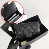 luxury classical women bag brand fashion sheepskin leather business card holder genuine leather credit card holder