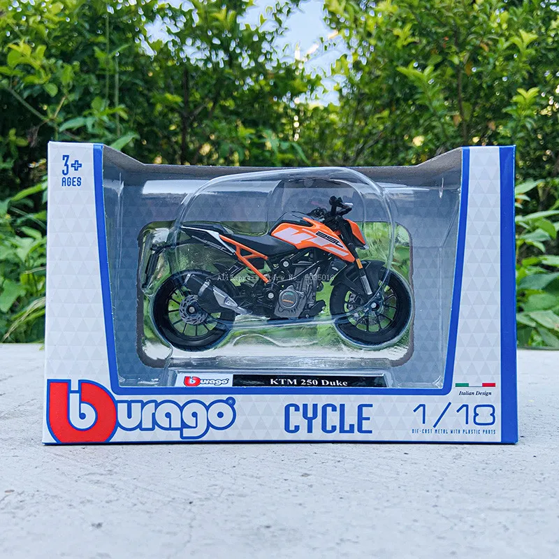 Bburago 1:18 250 KTM Duke Factory Edition статические литые автомобили коллекционная деталь |