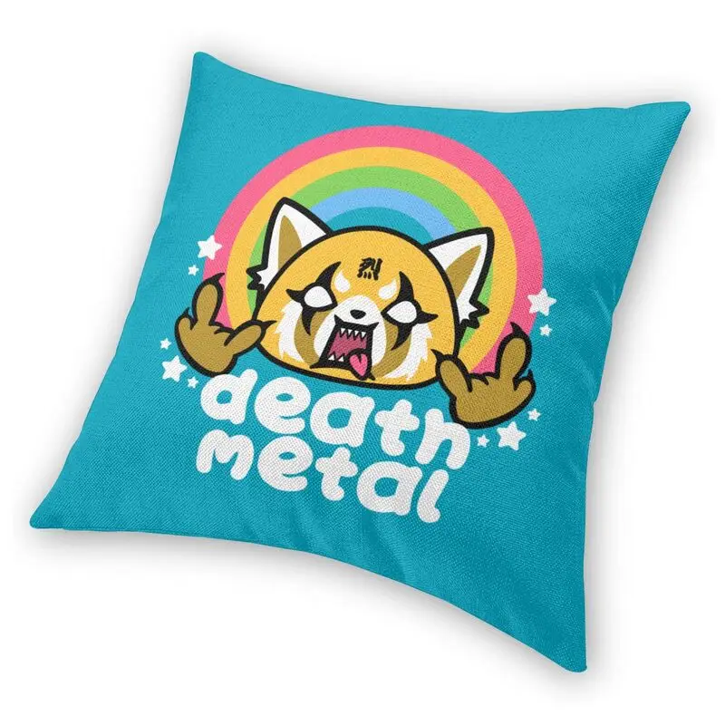 Агрессивный металлический чехол для подушки в стиле ретсуко из аниме Death Metal | Дом