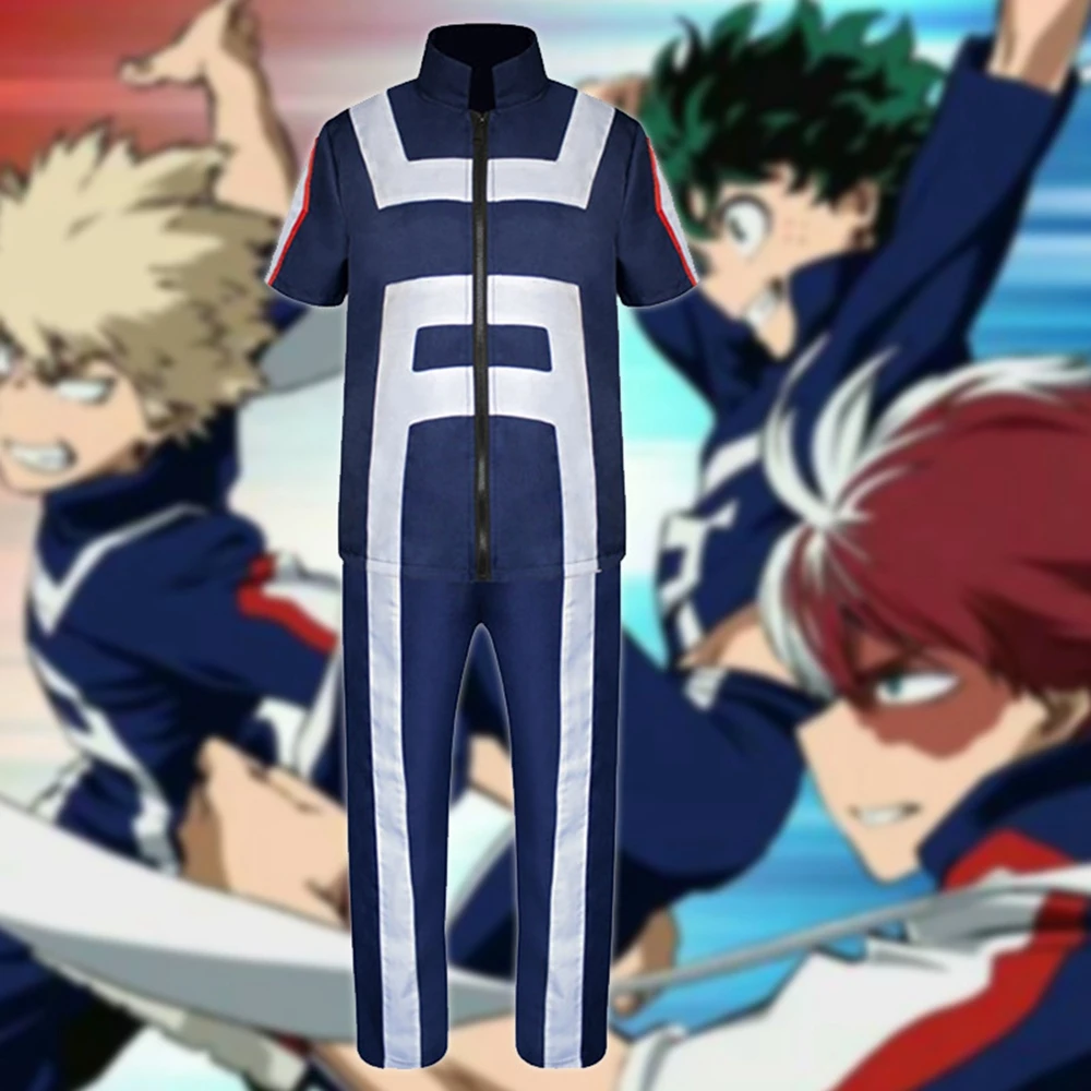 

My Hero Academia Boku no Hero Academia Cosplay Costume Men Women School Uniform Gym Suit Sportswear Tshirt Pants Halloween Party