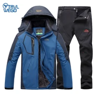 trvlwego outdoor ski suit mens windproof waterproof thermal snowboard snow skiing jacket and pants sets winter sports clothes
