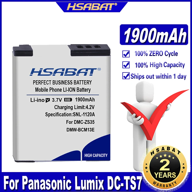 HSABAT DMW-BCM13E 1900mAh аккумулятор для Panasonic Lumix DMW-BCM13 DMC-FT5 DC-TS7 DMC-LZ40 DMC-TS5 | Электроника