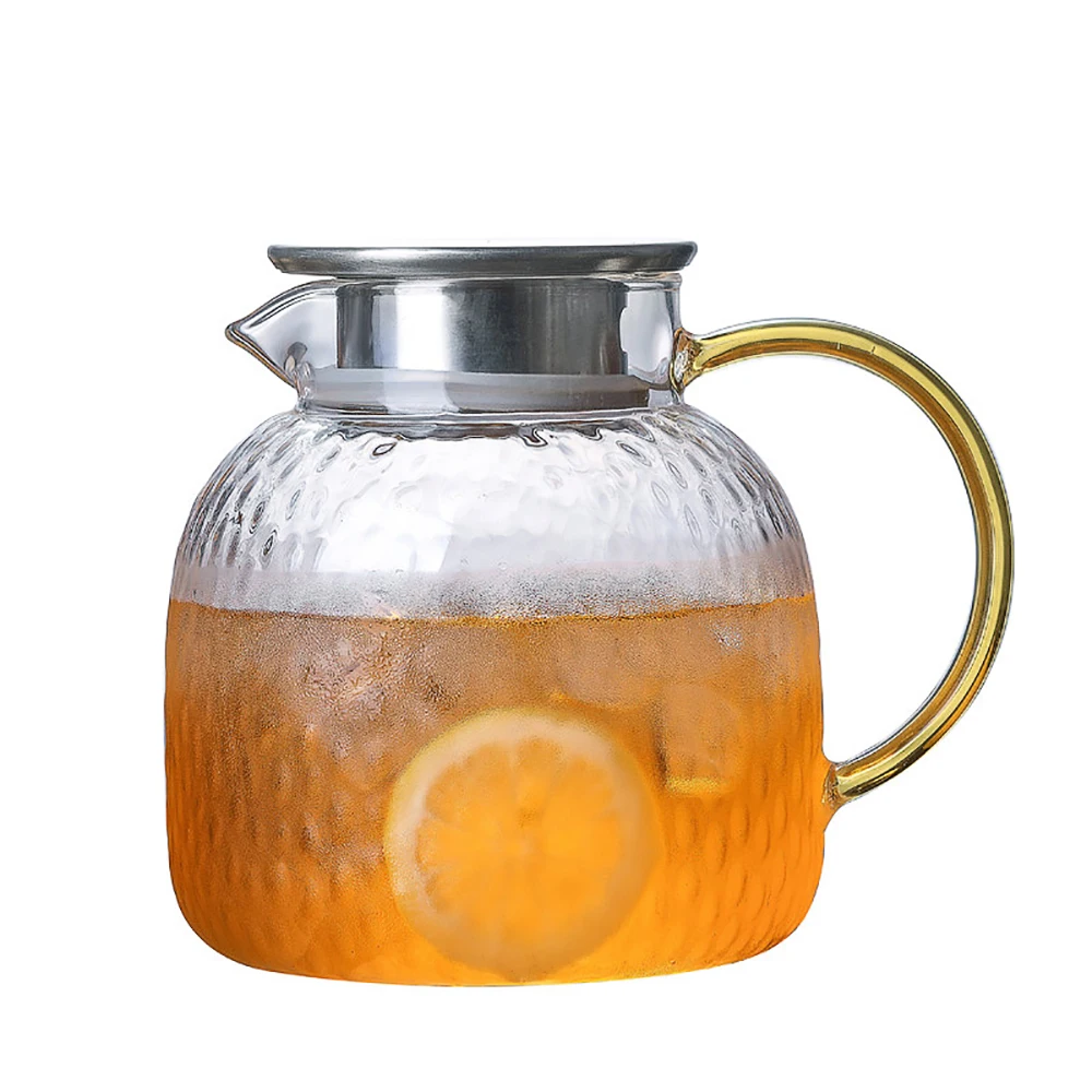 

1900ML Heat Cold Resistant Anti-burst Glass Teapot Electromagnetic Furnace Multifunctional Teaports Induction Cooker Tea Kettle