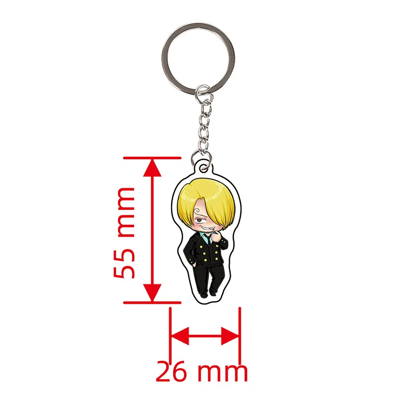 Новинка цельный брелок для косплея аниме обезьянка D Луффи ророноа Зоро