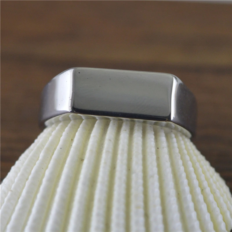 

Wholesale Jewelry Bohemian Silver Color Stainless Steel Wedding Band Simple 7mm Engagement Ring for Woman Man Gift Never Fade