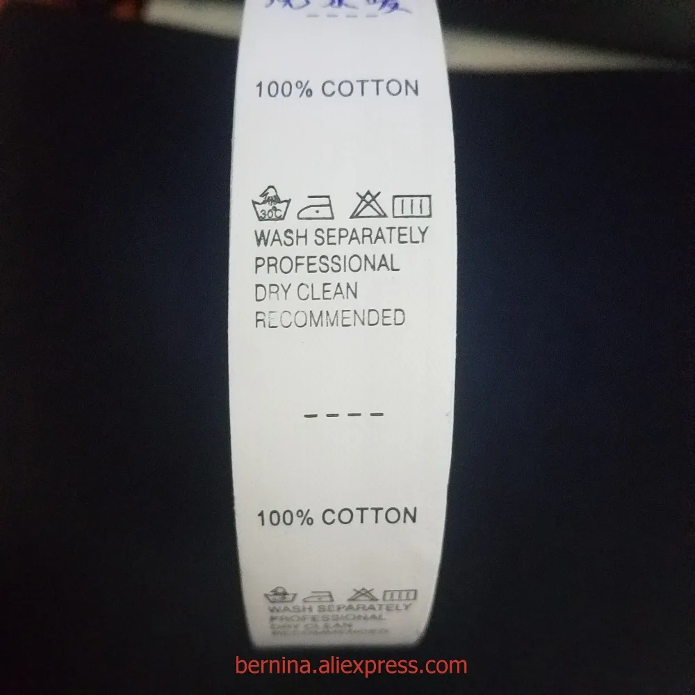 2019 Новинка 25 мм 1000/рулон этикетка для ухода за одеждой бирка одежды стирающаяся с