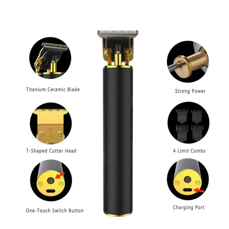 

Машинка для стрижки волос TSLM2, перезаряжаемая машинка для стрижки волос, низкий уровень шума, мощная электрическая машинка для стрижки воло...