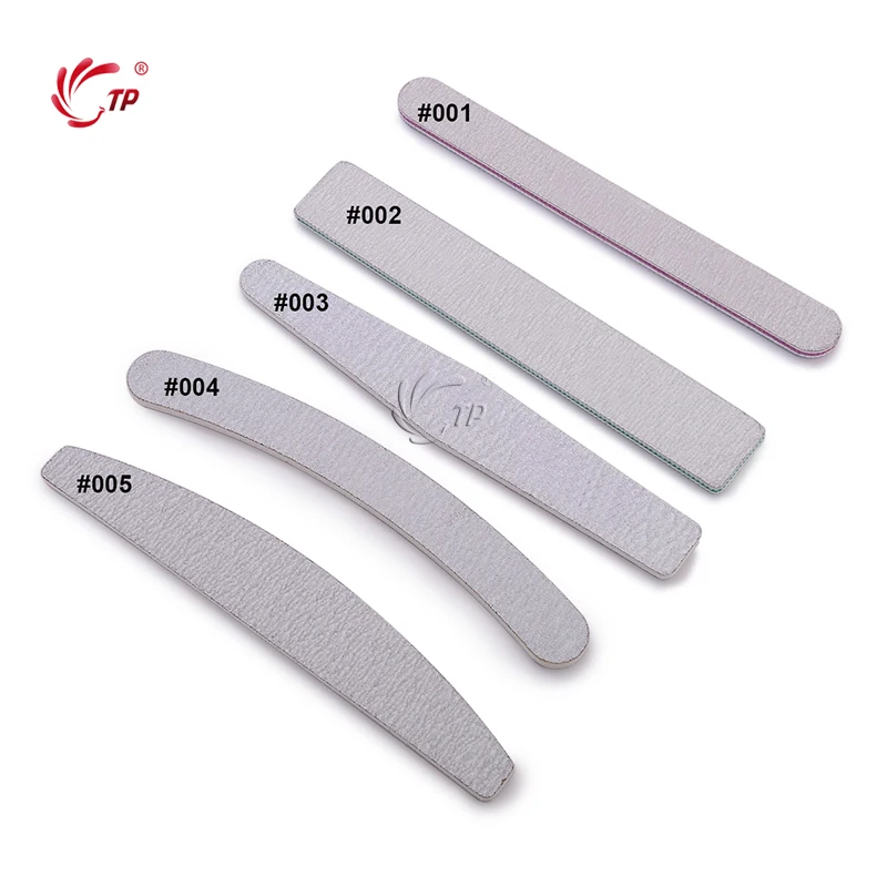 

5 pcs/lot Sandpaper Nail File Lime 100/180 Double Side Sanding Buffer Block Set Grey Nail Files For UV Gel Polish Manicure Tool