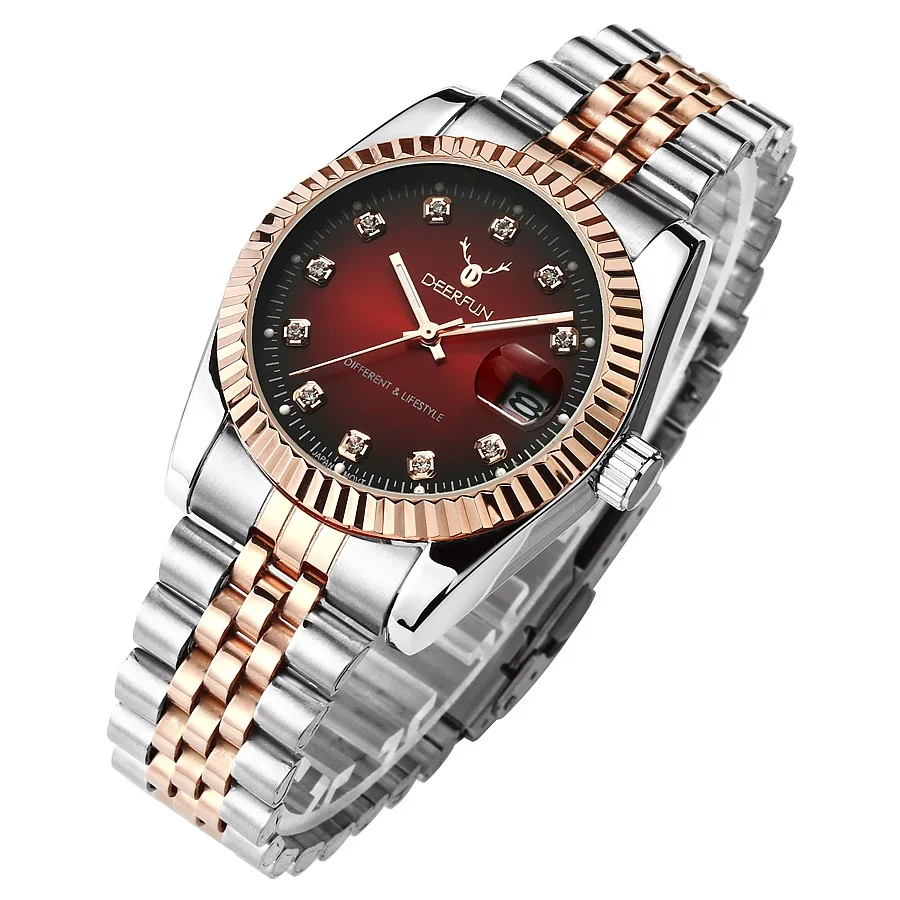 Швейцарские часы oyster perpetual Rolexable datejust MIYOTA, кварцевые мужские и женские часы из нержавеющей стали, классические часы reloj hombre - Цвет: ROL DJ05