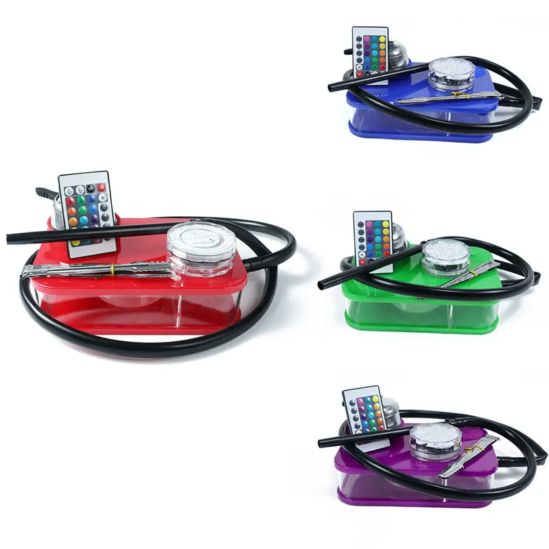 

Portable Shisha Set With LED Light Shisha For Smoking Water Pipe Complete Smoking Shisha Large Accessories