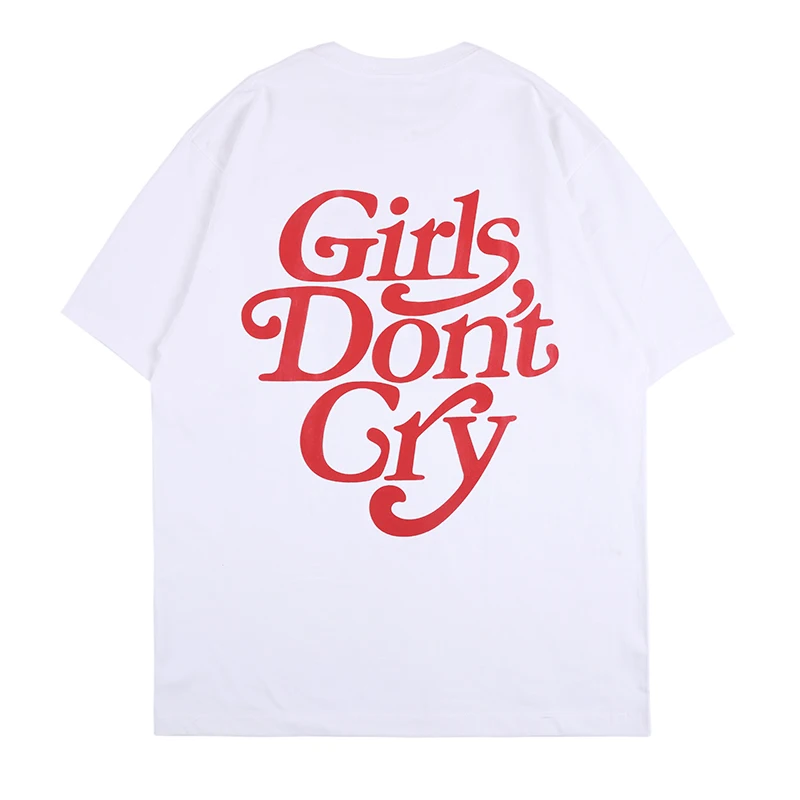Girls Dont Cry Funny Cute Purple Shirts Graphic Tees Japanese Streetwear alternative grunge Oversized T Shirt Women Clothing